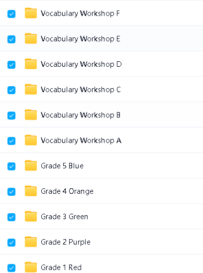 《Vocabulary Workshop》初级5级(小学)+进阶8级(初中) 学生/教师书+答案+音频第2张-惠学吧 Image
