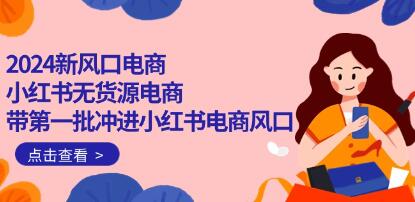 小红书无货源电商 新风口电商:第一批无货源模式的成功案例