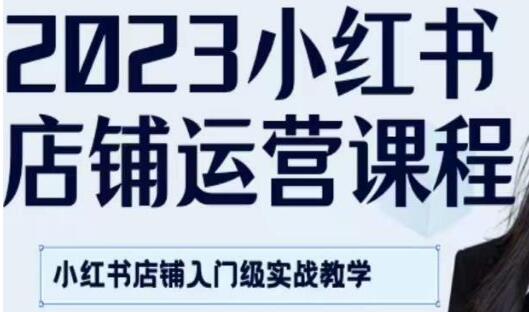 小红书·店铺运营课，教你做一个能变现的小红书店铺，实战教学