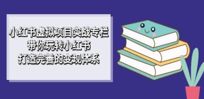 小红书虚拟项目实战专栏，带你玩转小红书，打造完善的变现体系